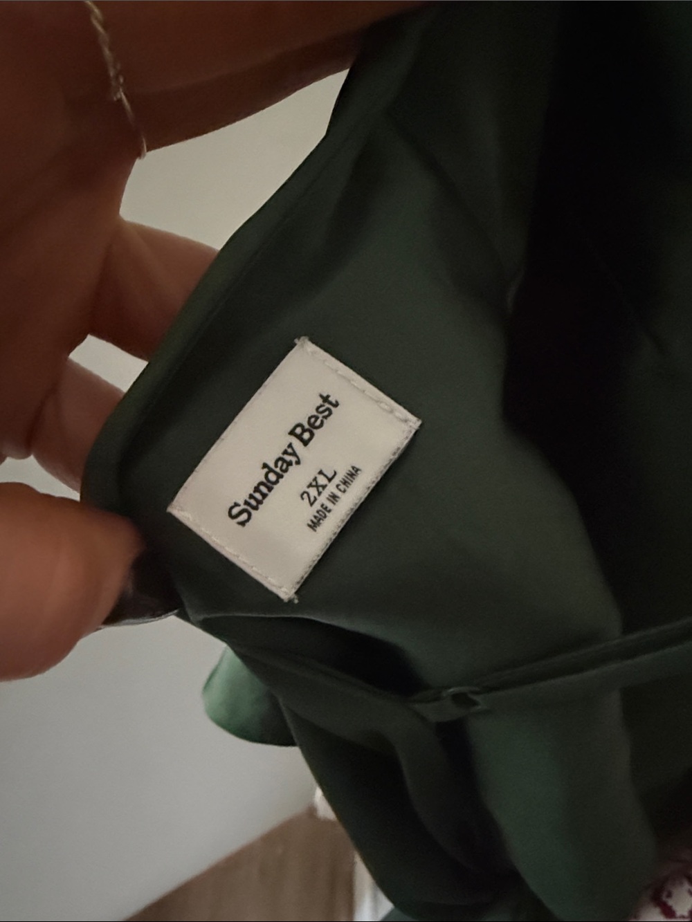 Aritzia Emerald Green Satin Camisole with Tie Detail - Picture 3 of 3